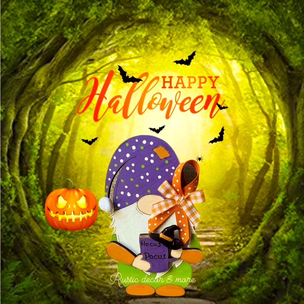 Halloween Hocus Pocus Gnome for your tier trays - Picture 1 of 1